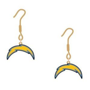 Los Angeles Chargers J Hook Logo Earrings